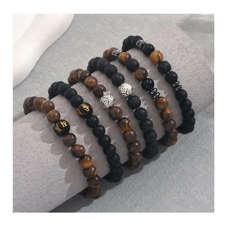 

Retro Women's Bracelet Personalized Natural Stone Niche Design Versatile High-end Sense Beaded Jewelry Set