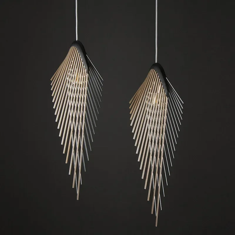 Imagem -06 - Vintage Birds Wing Led Luzes Pingente Lustres Industriais Nórdicos para Escada Sala Moderna Decoração de Salão Luminárias Lustre