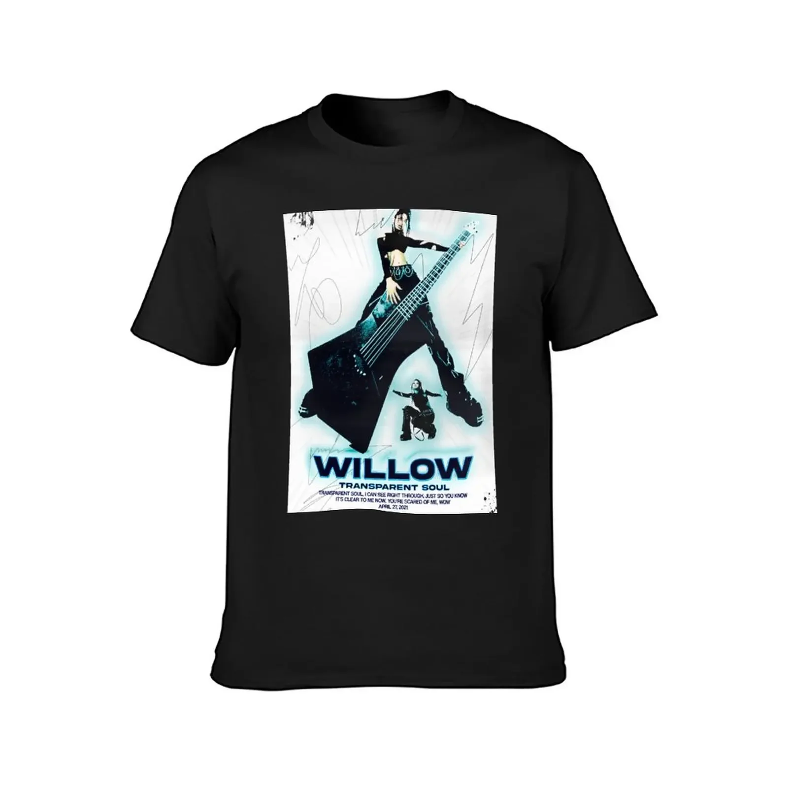 WILLOW - t r a n s p a r e n t s o u l T-Shirt croswit shirt man vintage anime shirt anime t shirts for men cotton