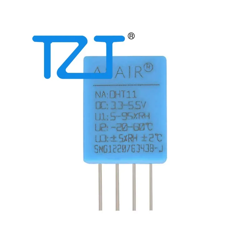 TZT 10 шт. ASAIR DHT11 Модули датчика температуры и влажности для -20 ℃   до +60 ℃   1-проводной цифровой выход 5~95%RH