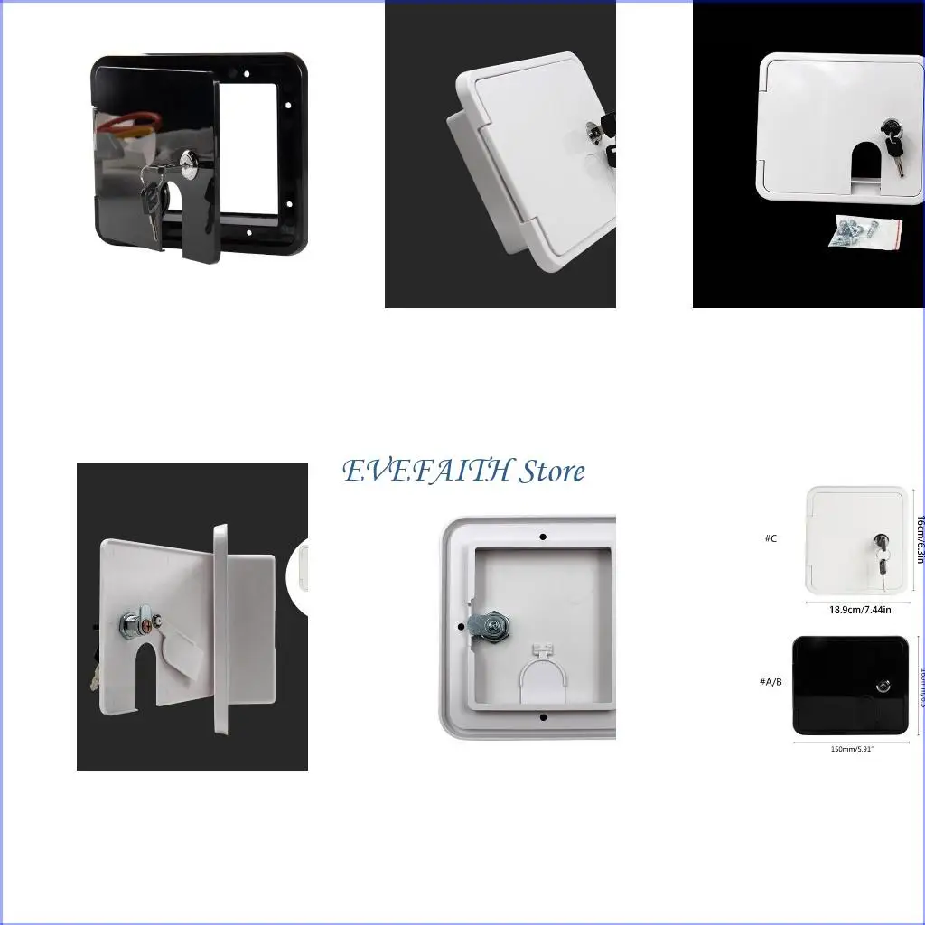 

124b для квадратного провода для люка для корпуса караван RV Motorhome Mini Glove Стабильный атмосферопод для хранения