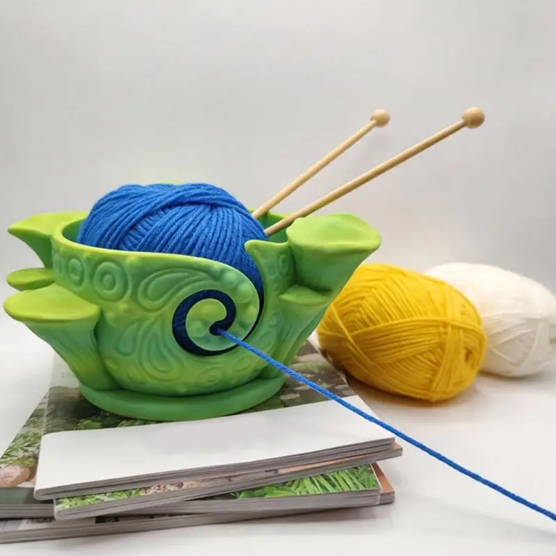 

3D Printed Plastic Yarn Dispenser Bowl Knitting Wool Organiser with Holes For Knitting Weaving Crochet Craft Project 37JD