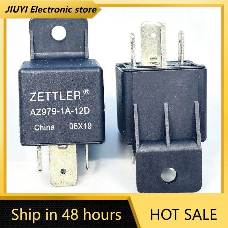 DC12V 4‑Pin Automotive Power Relay AZ979‑1A‑12D SPST Vehicle Control Relay Auto Replacement Spare Component