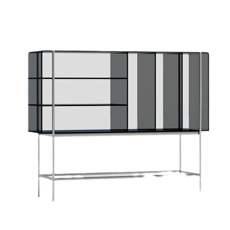 

home floor-to-ceiling multi-layer shelves, modern Internet celebrity designers, acrylic storage, wall storage bookshelves