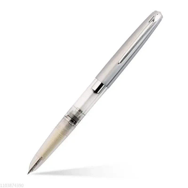 Majohn-Stylos plume en métal transparent 101mm F, stylo à encre d'écriture pour calligraphie, affaires, étudiant, fournitures de bureau, cadeau, nouveau, 0.5