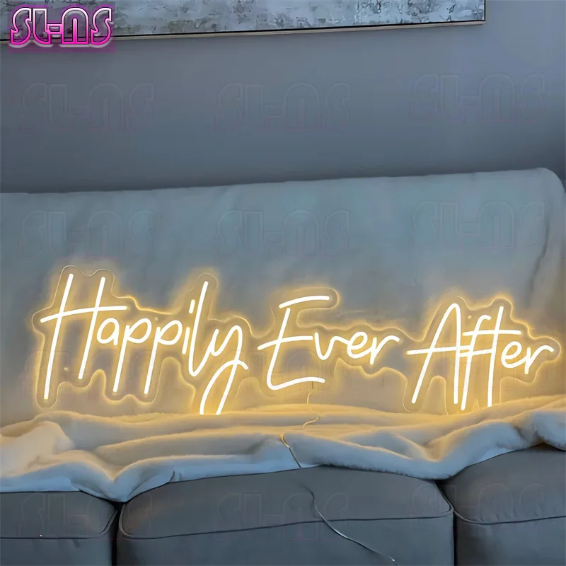 

Happily Ever After Wedding neon sign/LED Lights Wedding Decor/Wedding Neon Signs Engagement Gifts/Personalized Gift for Her