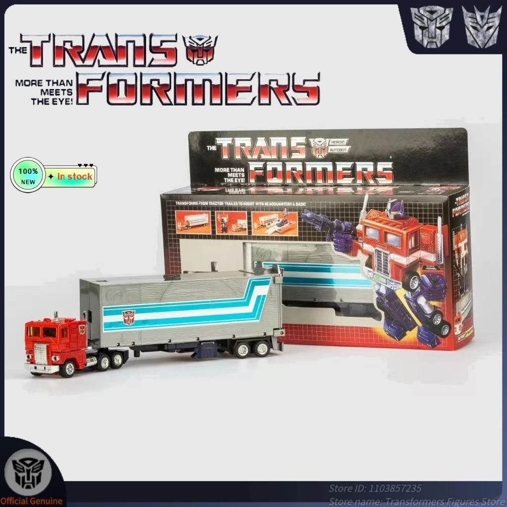 Oryginalne Nowe Transformery Robot Zabawki G1-Optimus Prime Ko Film Kreskówka Figurka Akcji Anime Ruchomy Model Popularne Prezenty Samochodowe