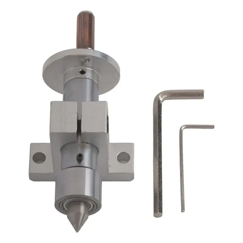 A08R-Adjustable For Miniature CNC Lathes, Double Bearing Live Center For Wood Lathe, Adjustable Revolving Tailstock Center