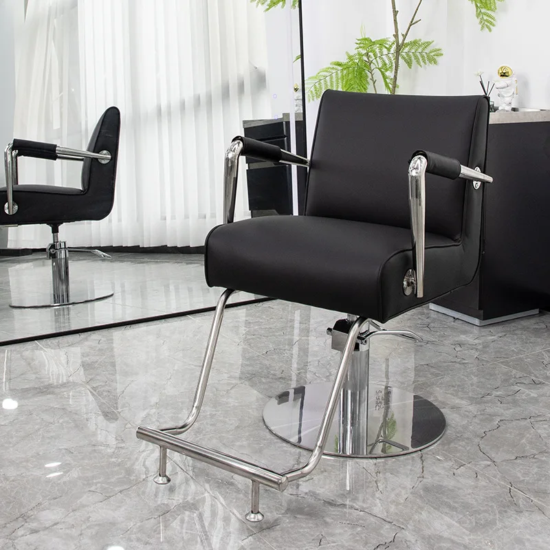 Haute coiffeur chaise de barbier bras élégant moderne professionnel luxe chaise de barbier tatouage Salon du visage meubles Cadeira XYBC