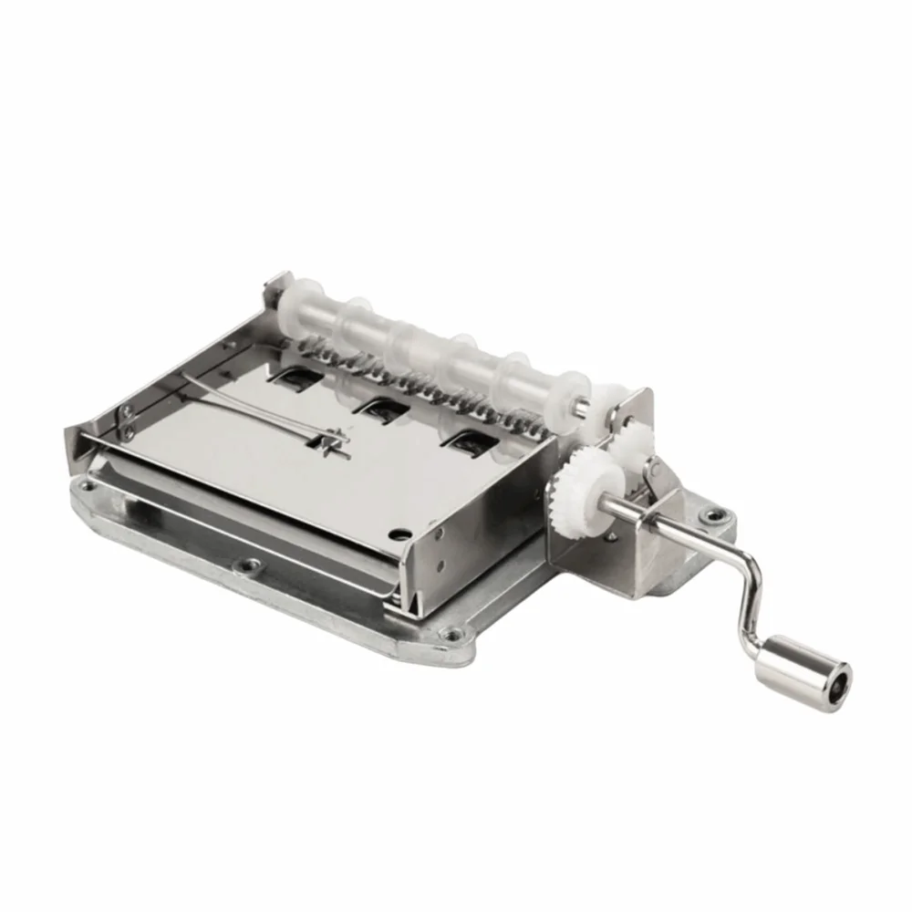 15/30 Tone Music Box Movement DIY Composing Music with Punch Tool Hand Crank Music Box Easy To Use Hand Cranked