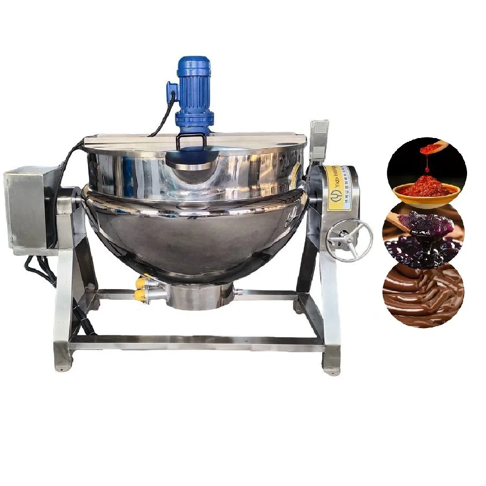 Heating Automatic Self-stirring Cooking Pot Paste Jam Steam Electric Heating Jacket Cooking Kettle Belt