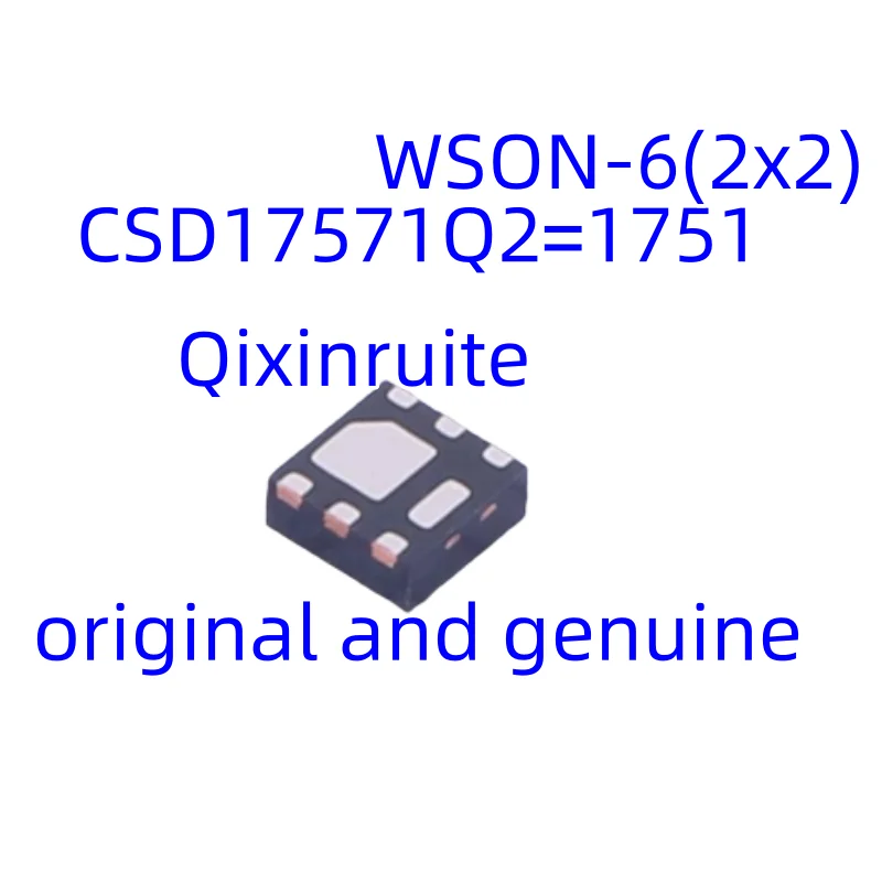 Qixinruite New original CSD17571Q2=1751 WSON-6 (2x2) 1 x N-channel Withstand voltage: 30V Current: 22A MOSFET