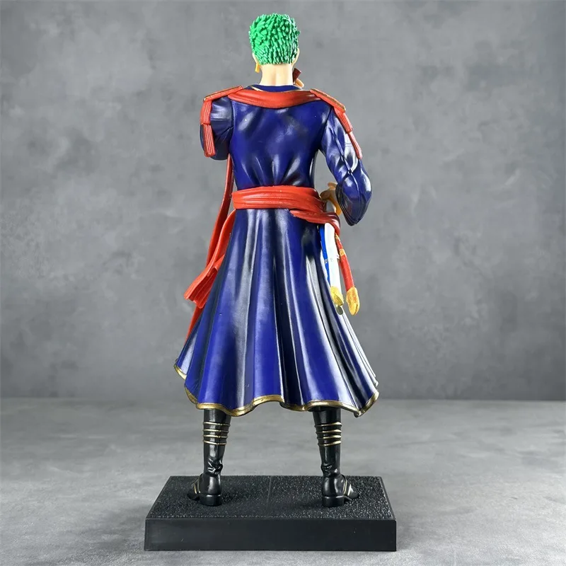 Figura de Ação Drinking Postura Guerreiro, Gk Glória Uniforme Militar, Estatueta Roronoa Zoro, One Piece Model, 29cm