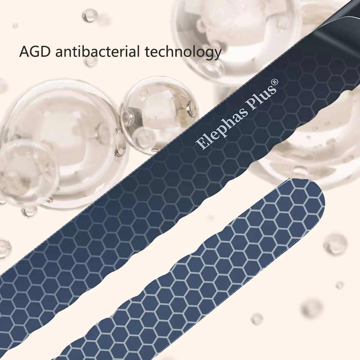Crumb-Free Serrated Bread Knife, Effortlessly Slice Bread & Cake with No Residue, Stainless Steel Wavy Edge Toast Slicing Tool