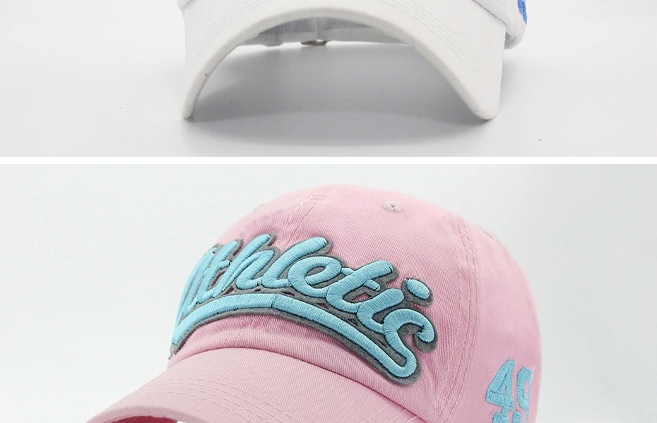 Große Brief Stickerei Baseball Kappe Männer Sommer Casual Frauen Mode Snapback Baumwolle Caps Visier Hip Hop Hut Herbst Einstellbar – Detail 13