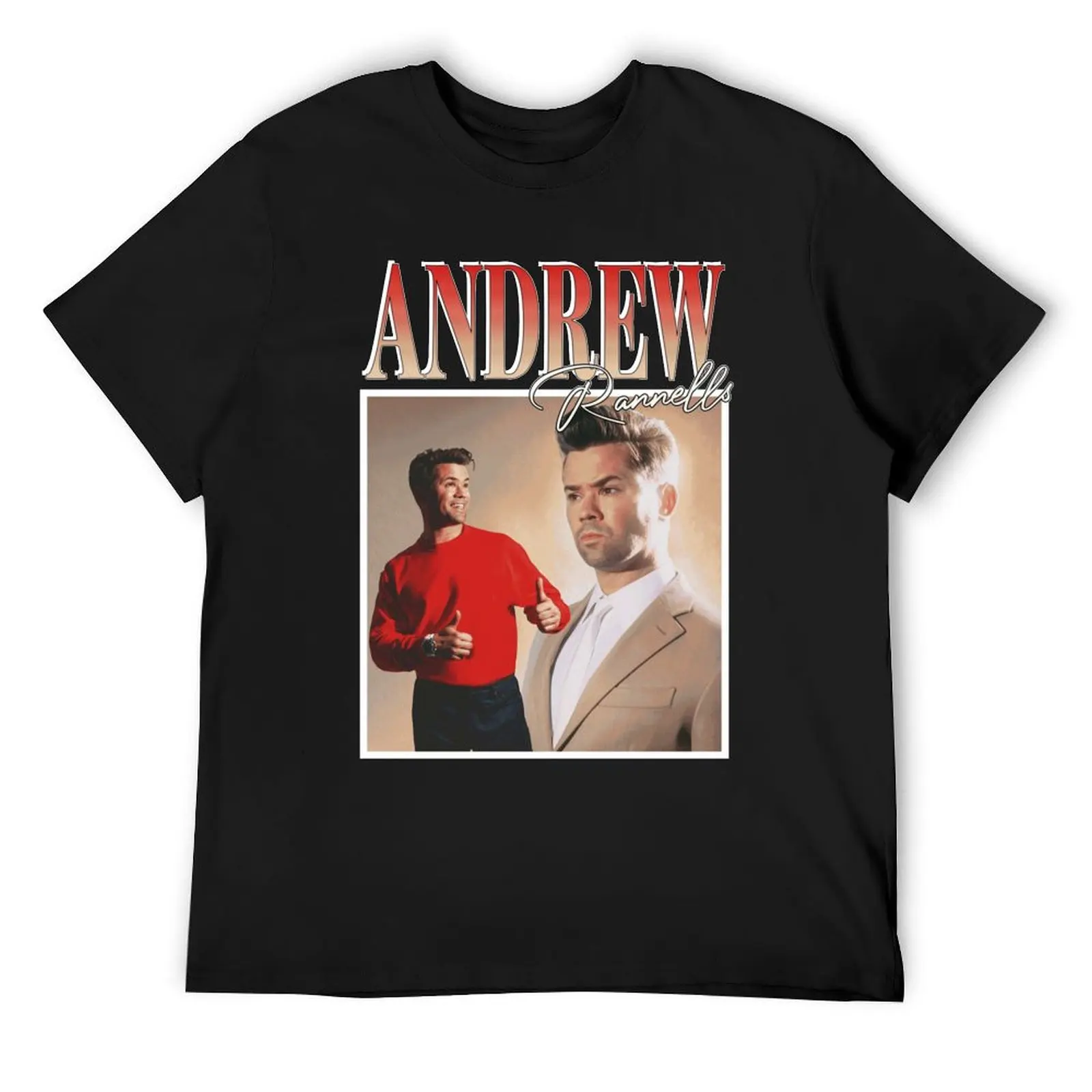 Andrew Rannells T-Shirt customs design your own cotton graphic tees customs big and tall t shirts for men