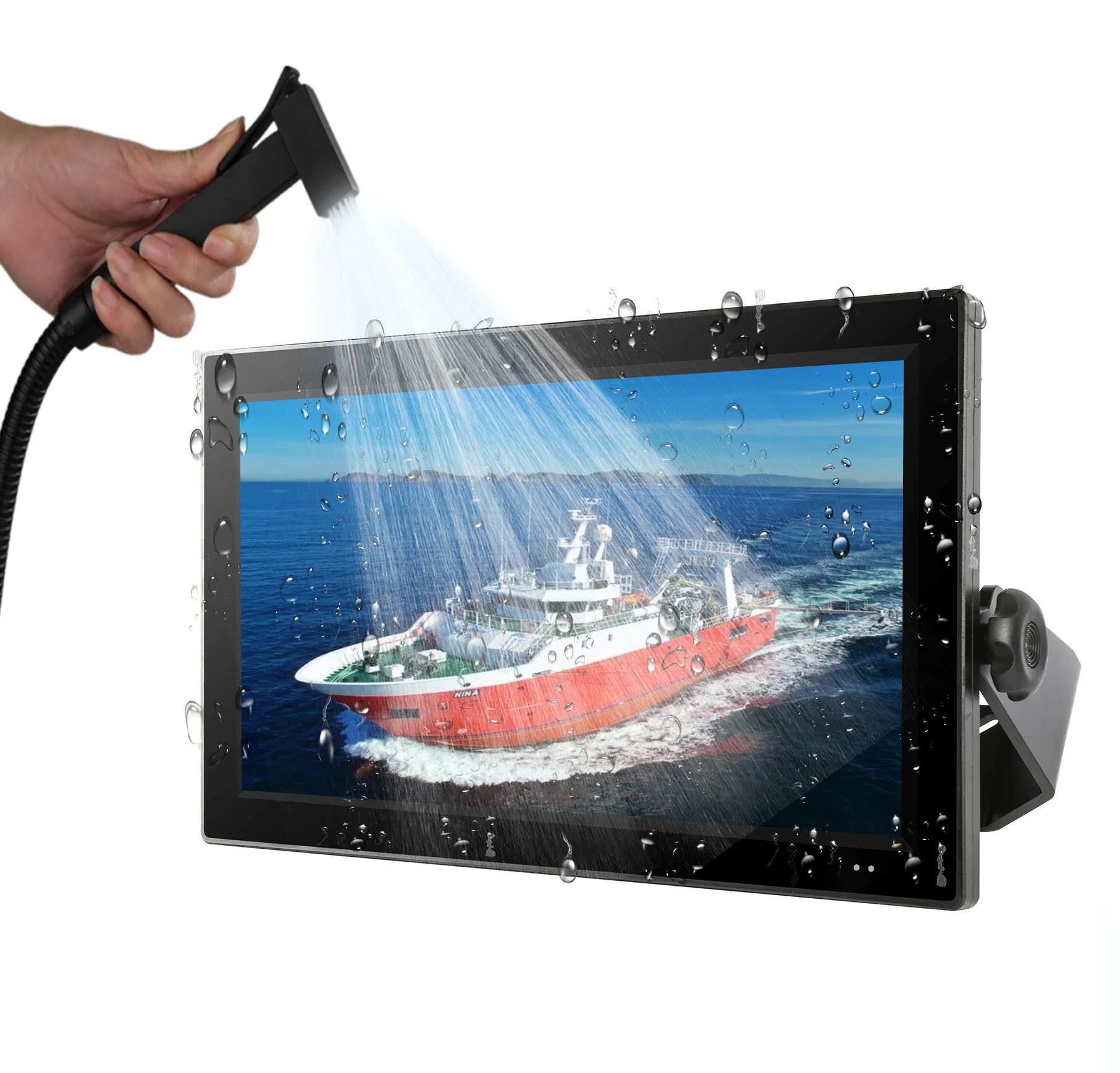 

15.6" 18.5" 21.5Inch Marine Monitor Touchscreen Display with Optical Bonding Waterproof Anti-glare Coatings Sunlight Readability