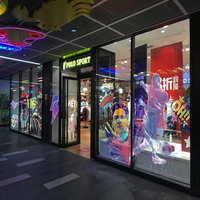 Flexible LED Film Out Door Soft Transparent Film LED For Window LED Digital Signage Curtain Flim LED P6/6.25/8/10 Flexible LED