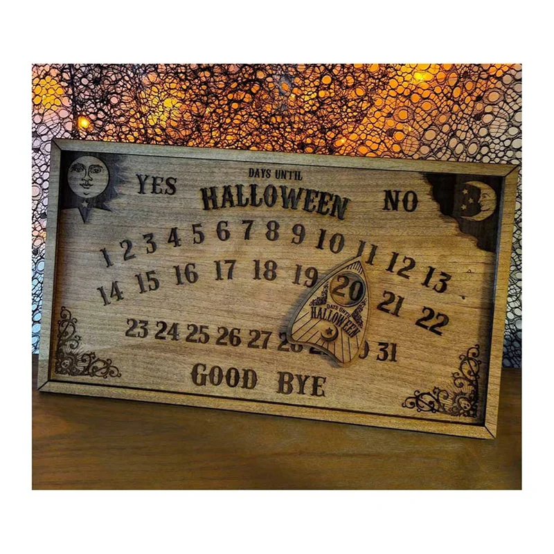 Countdown Board with Magnetic Effect Halloween Magnetic Countdown Board