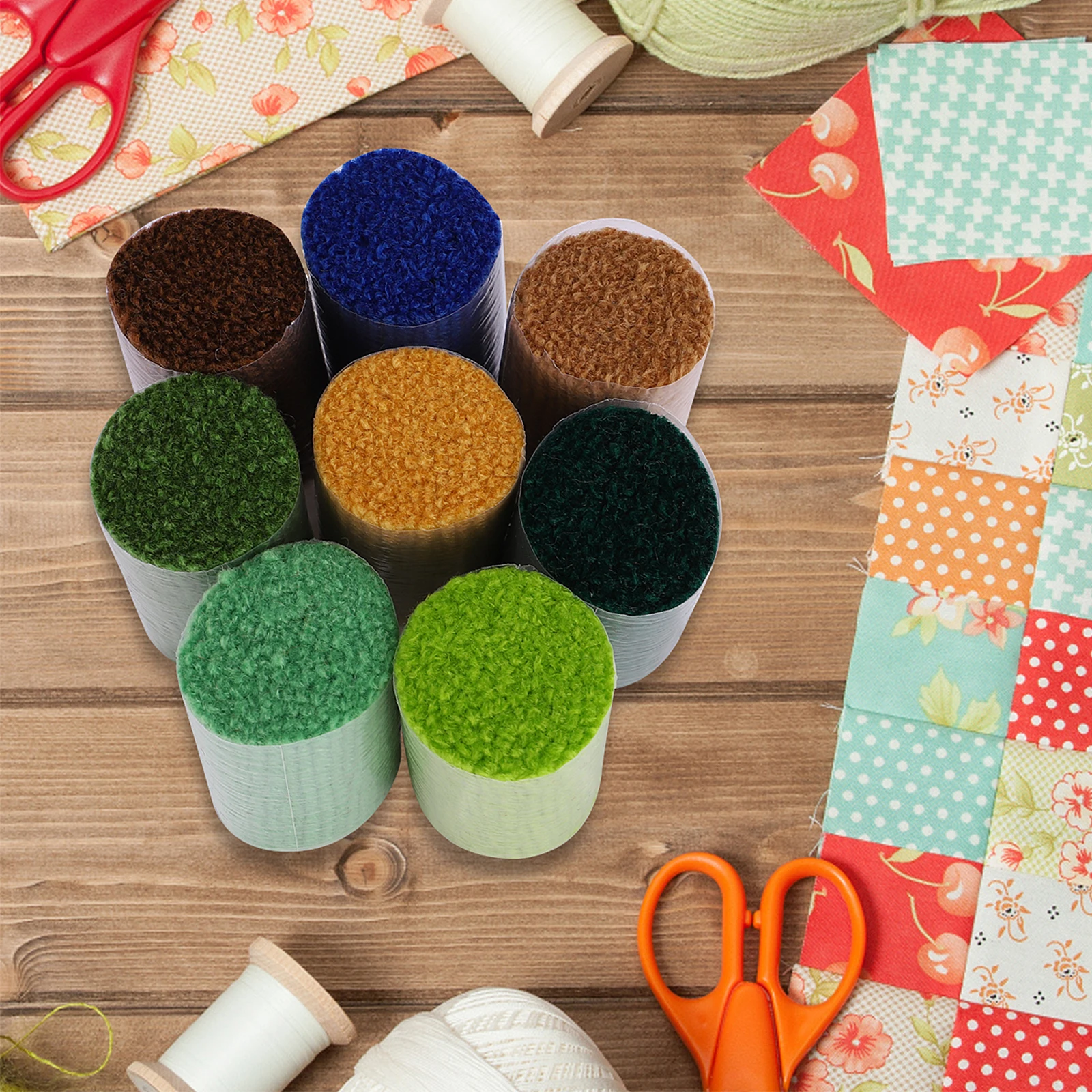 

30 Rolls Pre Cut Yarn Set Crochet Precut Yarn Carpet Embroidery Beginner Durable Soft Warm Lightweight DIY Supplies