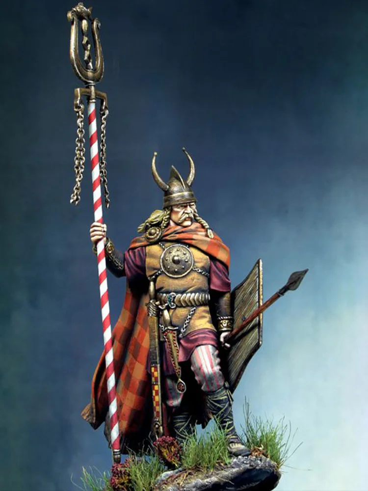 

New Unassembled 1/24 75mm Celt Warrior soldier 75mm figure Resin Kit DIY Toys Unpainted kits