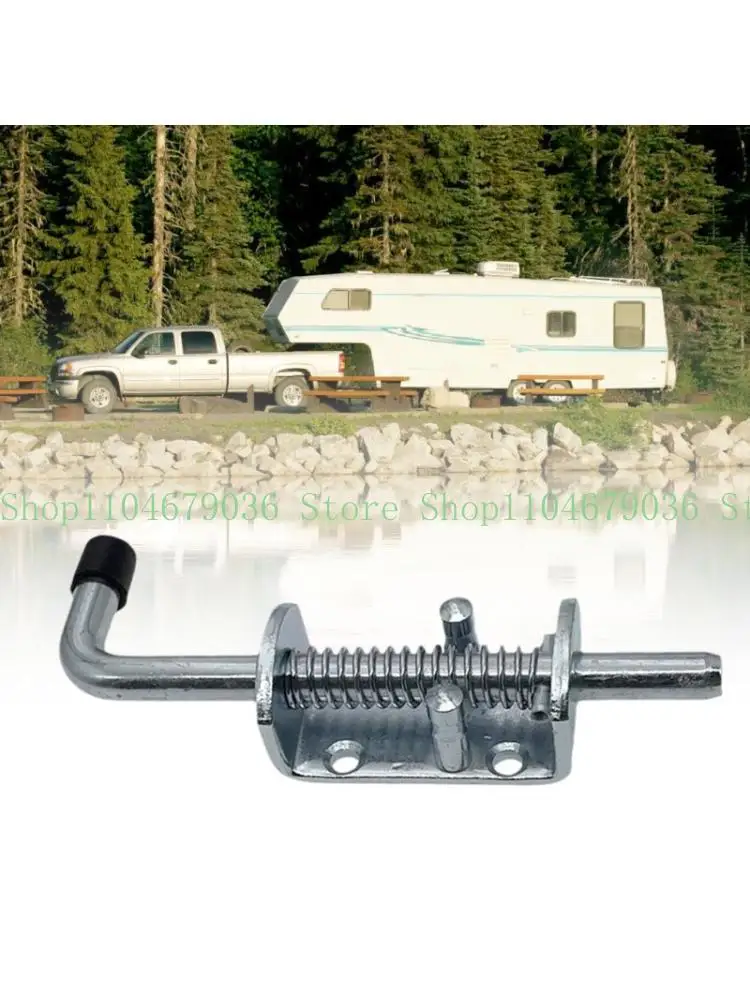 652F Rusts Proof Trailer Accessory Spring Operated Door Latches Easy Install for Camping