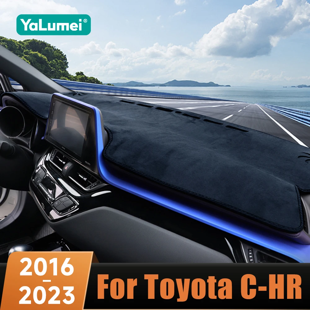 Akcesoria samochodowe do Toyota C-HR CHR C HR 2016 2017 2018 2019 2020 2021 2022 2023 pokrywa deski rozdzielczej dywany dywany dywany osłona pochłaniająca światło dywany