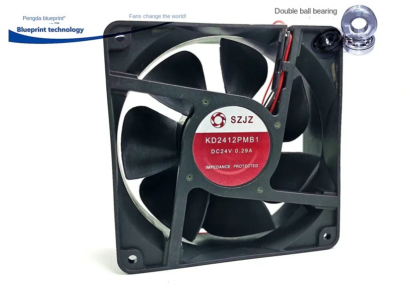 pa 12038 12cm 24v0.29a Double Ball Bearing 120*120 * 38mm Variable Frequency Cooling Fan 120*120*38MM