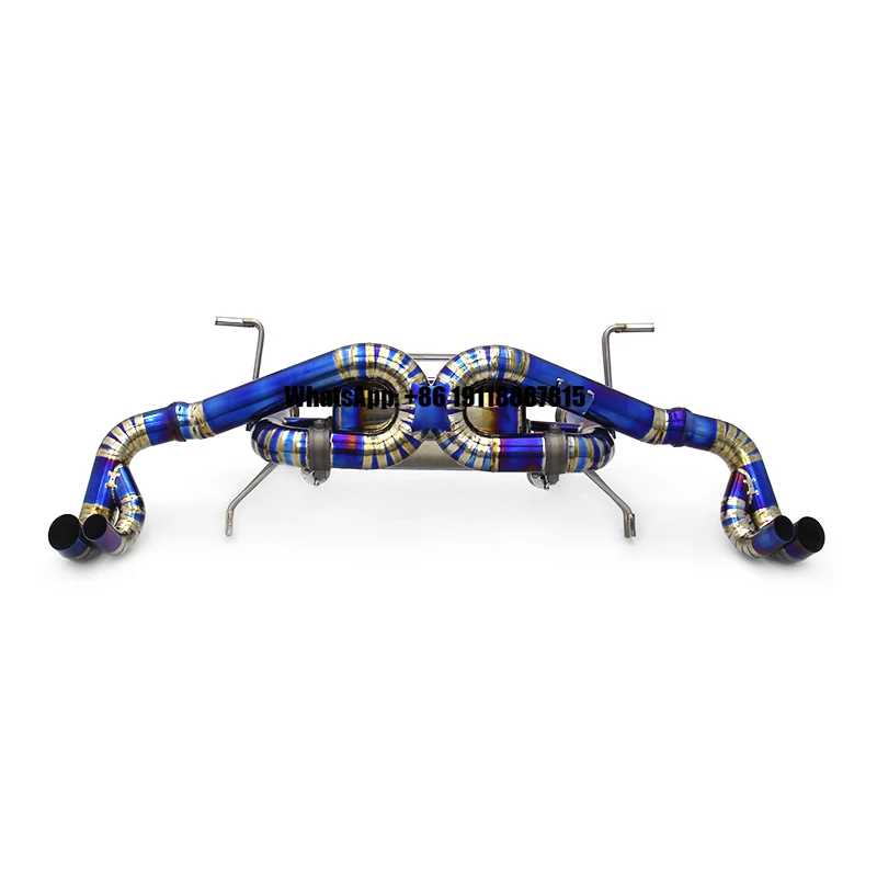 OEM TItanium Exhaust Pipes for Audi R8 V10 5.2L 2020- Catback Muffler Vacuum Valve Enhanced Horsepower