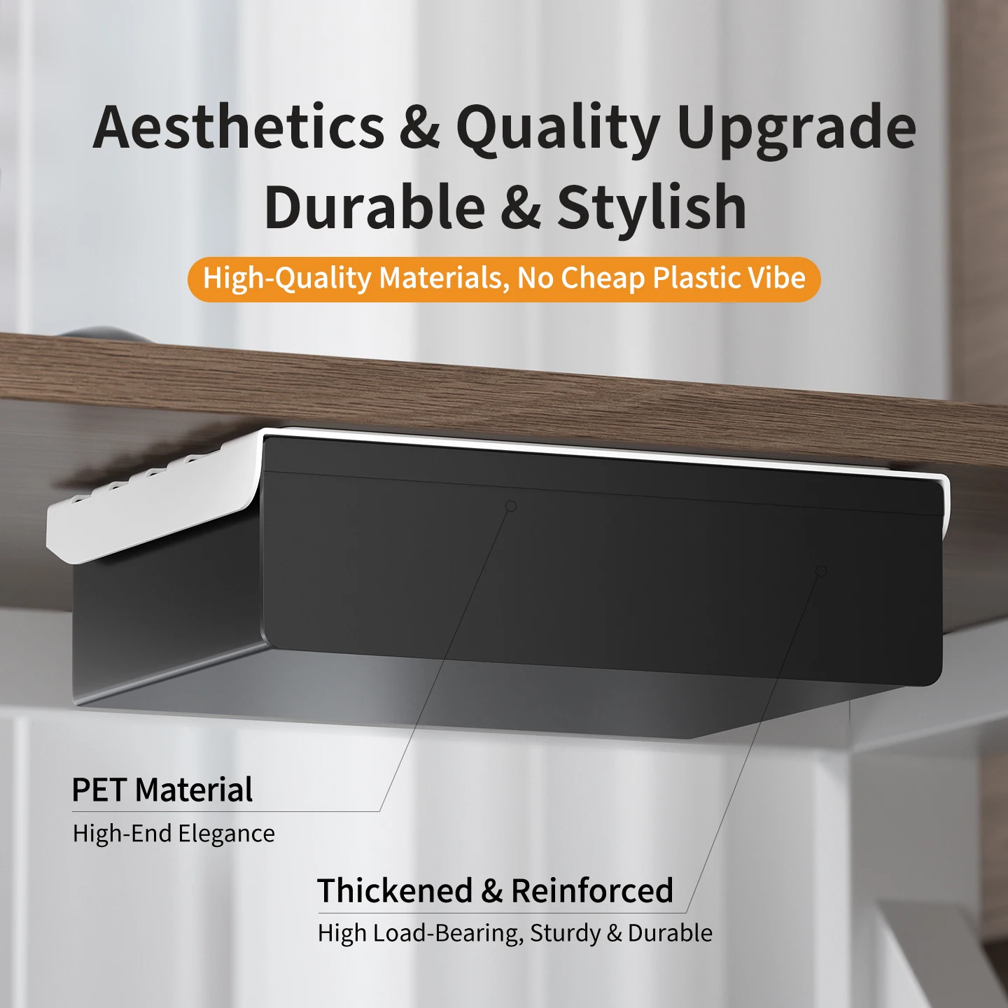 درج تحت المكتب شفاف أسود متعدد - مراجعة Tech Accessories Storage وسعره
