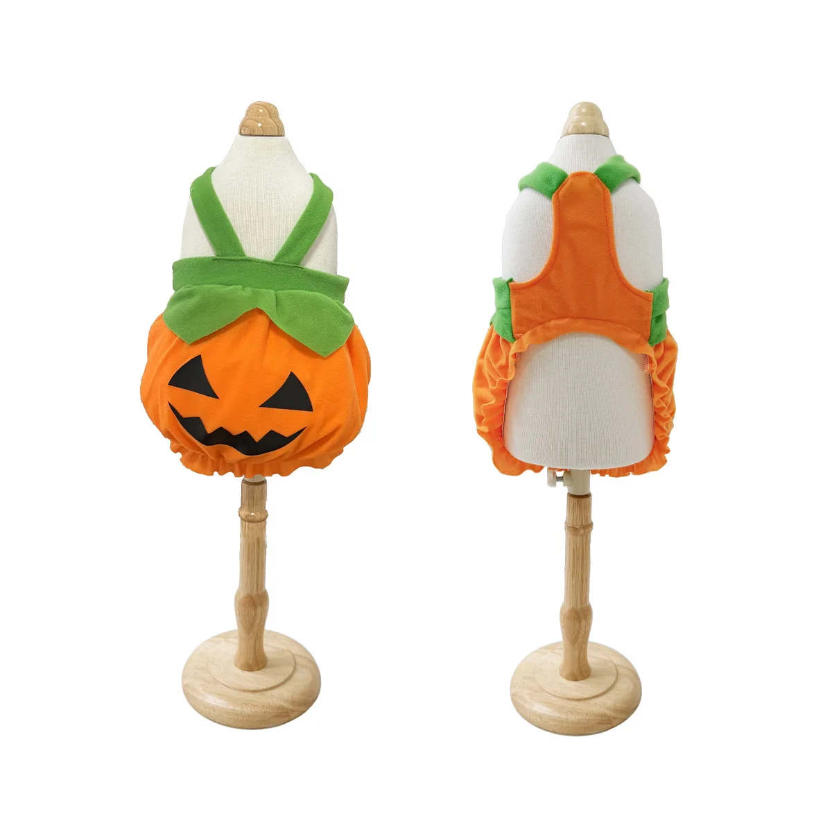Halloween pumpkin pet strap skirt, funny transformation pumpkin clothes, teddy bear small dog cat view 5