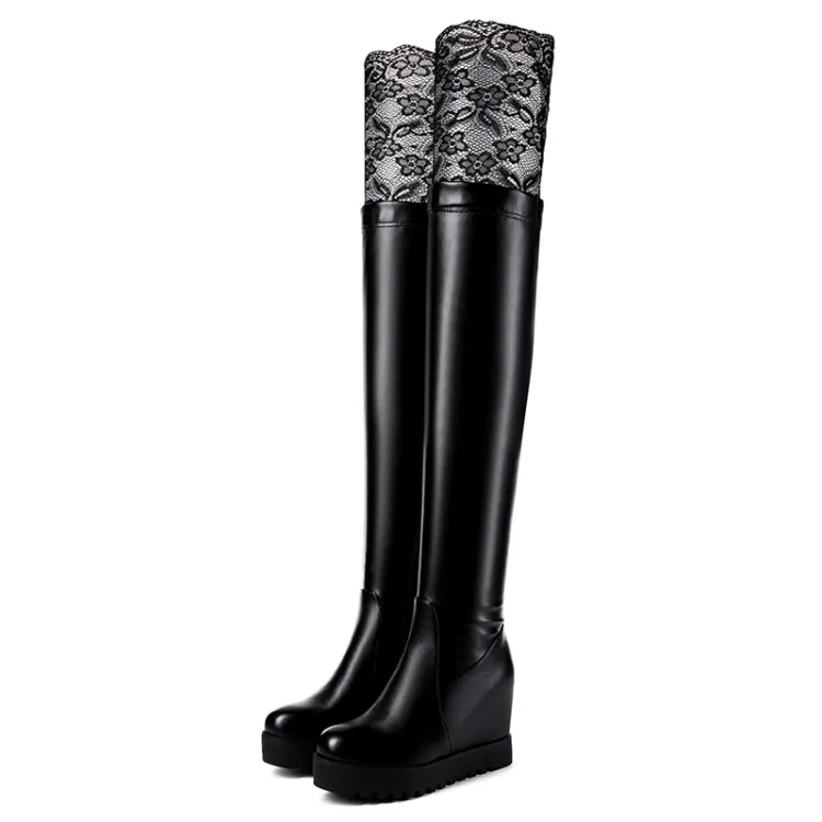 Big Size 9 10 11 12 thigh high boots knee high boots over the knee boots women ladies boots	shoes woman winter boots women