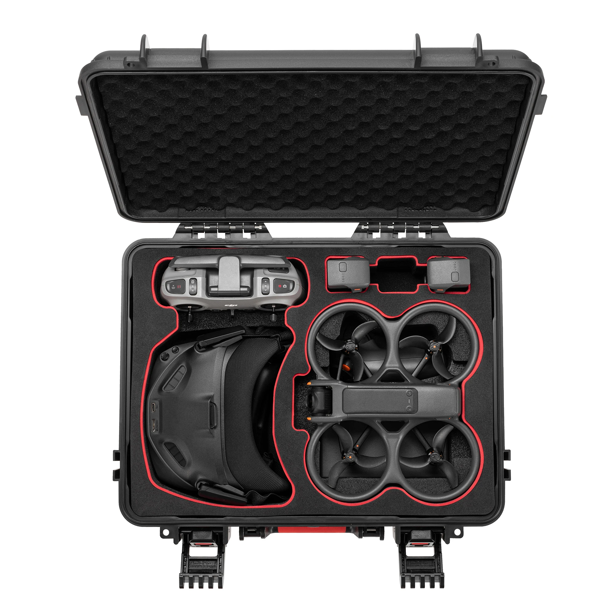 Hard Waterproof Case for DJI Avata 2 Fly Smart Combo,FPV Drone Case for DJI Goggles 3/N3 & RC Motion 3/, 3 battery, Charging Hub