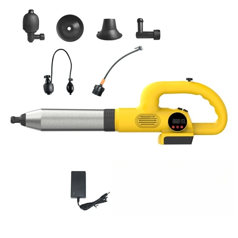 Electric High Pressure Pipeline Dredge Blaster Multifunctional Drain Cleaner for Bathroom Kitchen Pipe Blockage Clearing