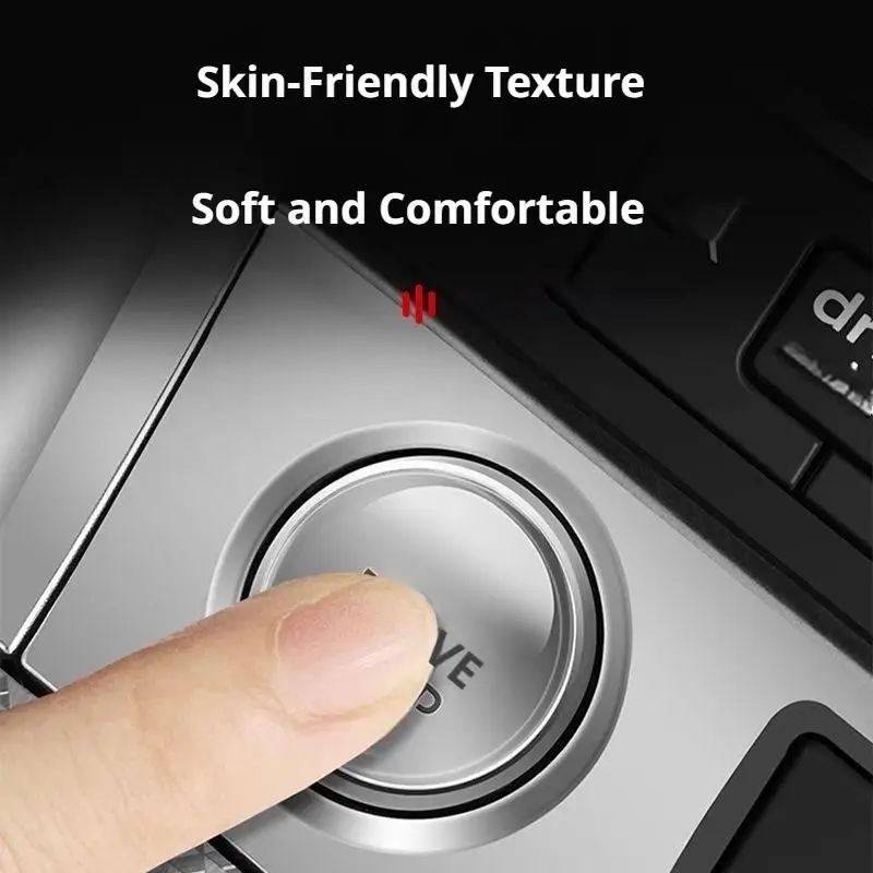 Car Engine Start Button Protection Sticker Universal Transparent Epoxy Resin Decal Interior Trim Film