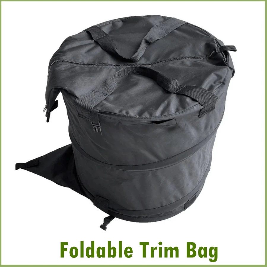 Black Foldable Trim Bag Dry Trimmer Kit Durable Fabric Trimming Accessories Reduces Airborne Particles