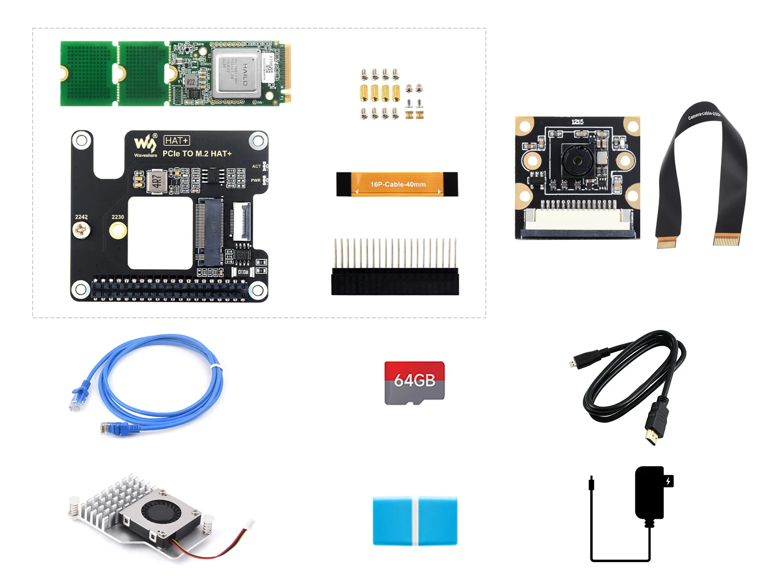 Imagem -05 - Kit ai Raspberry pi Opções para Kits e gb gb gb de Ram Kit ai Hailo8 26 Tops 13 Tops de Potência de Computação Raspberry pi ai Kit