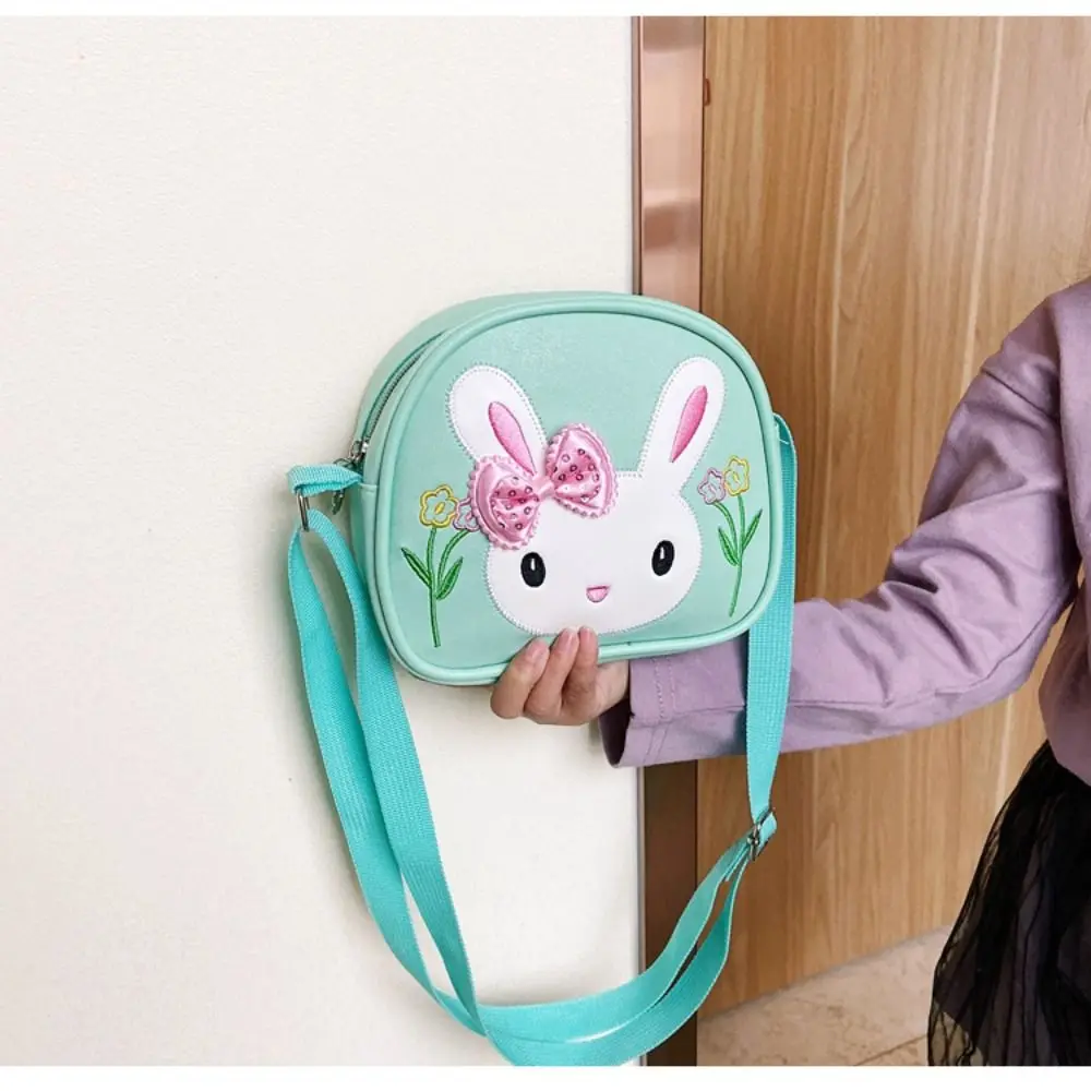 PU Mini Shoulder Bags Cute Bowknot Coin Wallets Handbags Little Girls