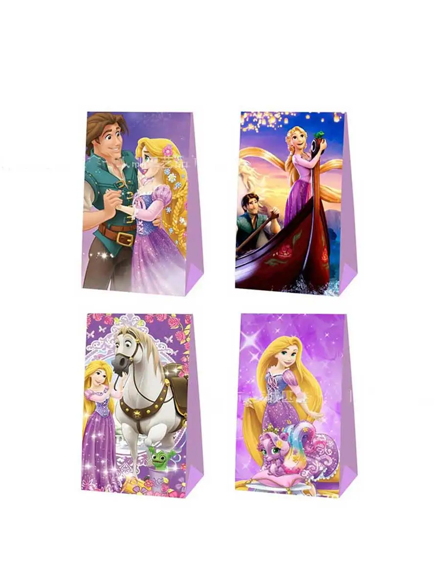 Disney Rapunzel Forniture per feste di buon compleanno Palloncino in lattice Banner Decorazione Cupcake Topper Ragazza Giocattolo Baby Shower