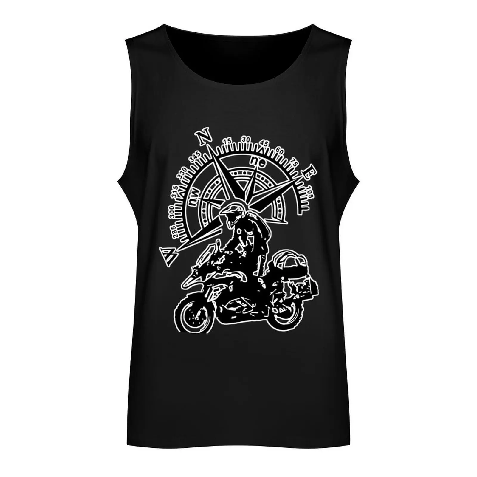 Adventure 1200 GS Motorbike Funny Mountain Adventure 1250 GS Motorcycle Travel Compass Tank Top sleeveless jackets anime top