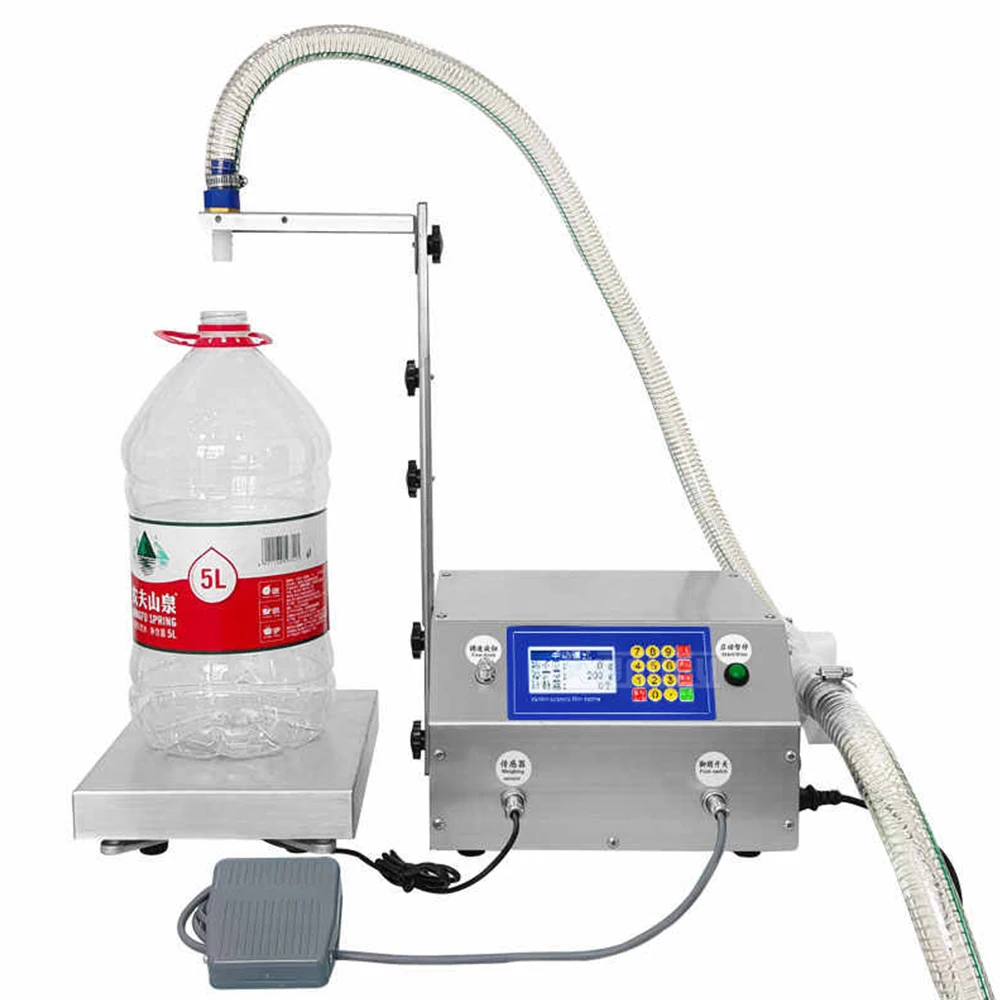 36L/min High flow Weighing automatic quantitative liquid filling machine 220V 300W Liquid packaging machine