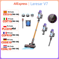 Laresar V7 500W 50KPA Suction Power Cordless Vacuum Cleaner  Handheld smart Home appliance Removable Battery Dust Cup