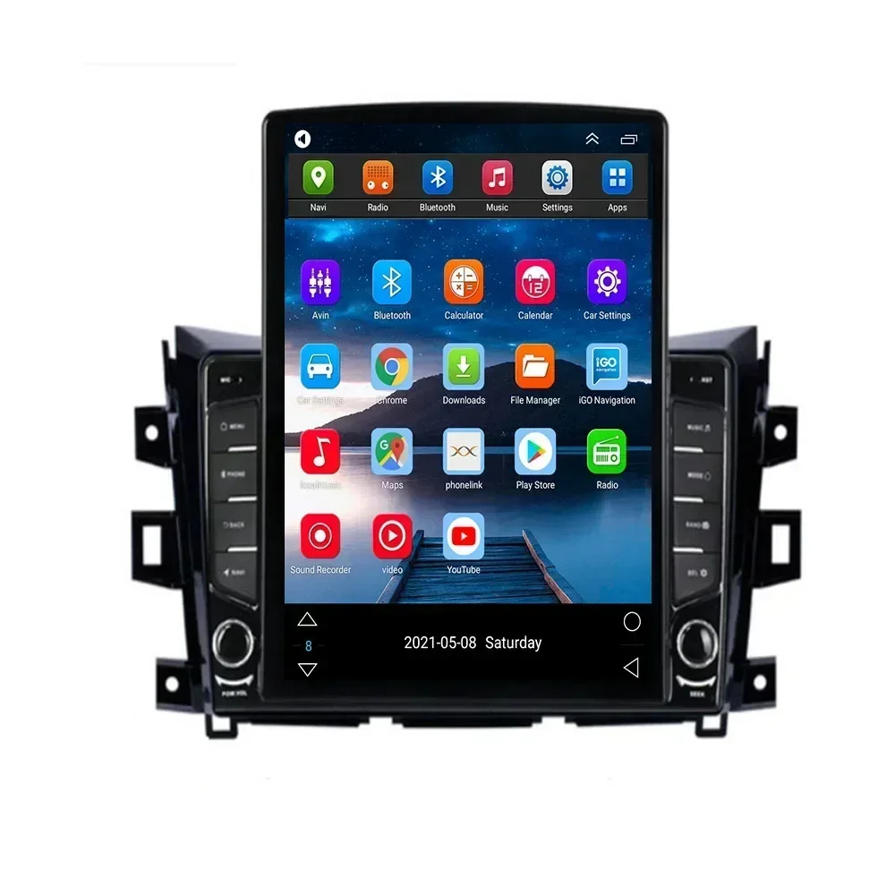 For Tesla Style 2 Din Android 13 Car Radio For Nissan NAVARA Frontier NP300 2011-2036 Multimedia Video Player GPS Stereo Carplay