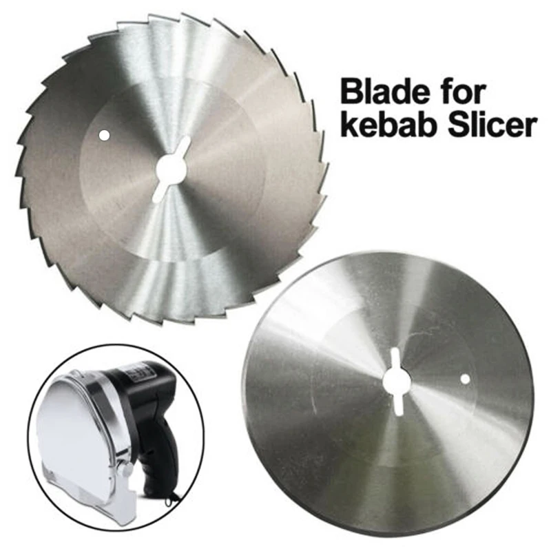 Stainless Steel Blade for Kebab Slicer Doner Kebab Shawarma Knife Sharp Round Blade Toothed Blade Knife 100mm