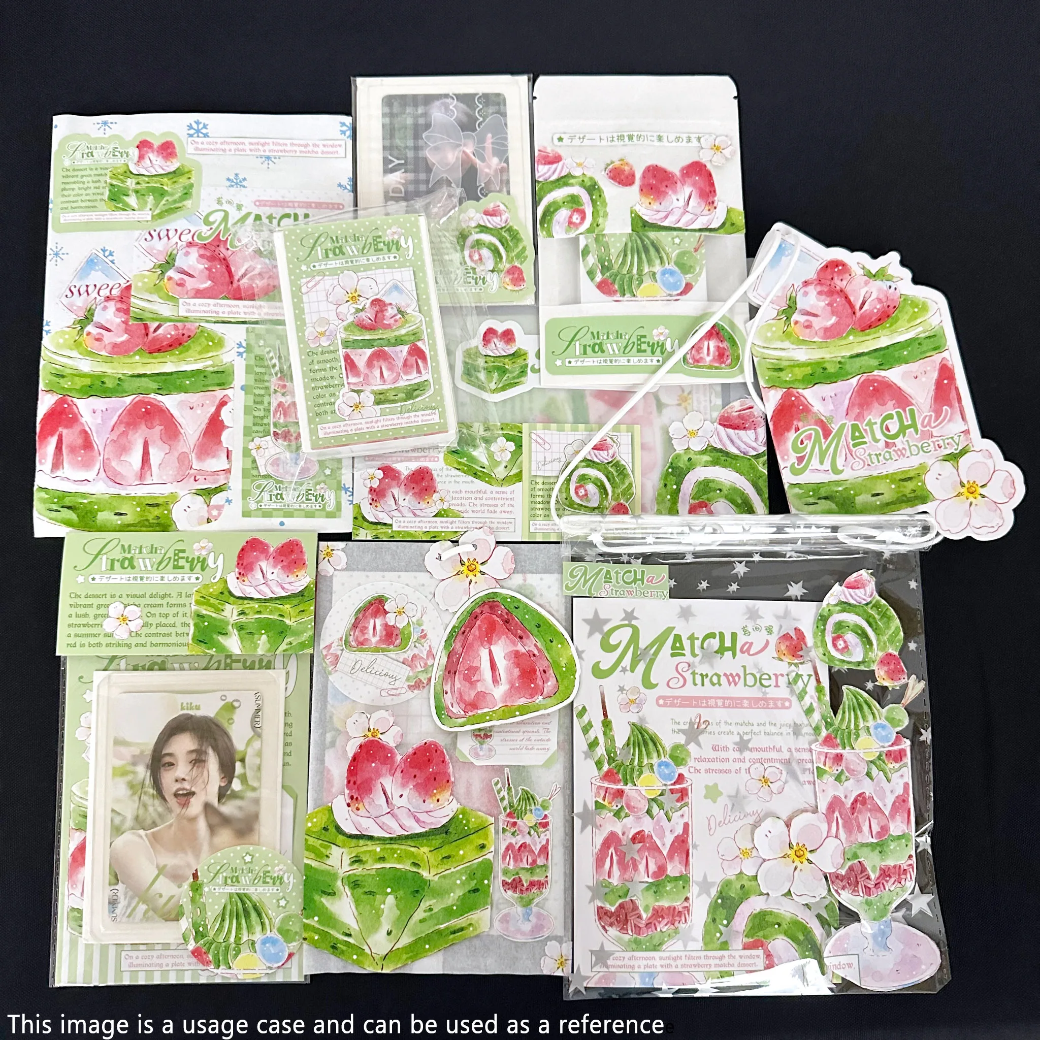 set-da-224-pezzi-per-decorazione-fai-da-te-di-torte-verdi-biglietti-pieghevoli-adesivi-sacchetti-autoadesivi-in-opp-ideale-per-kpop-regali-di-compleanno