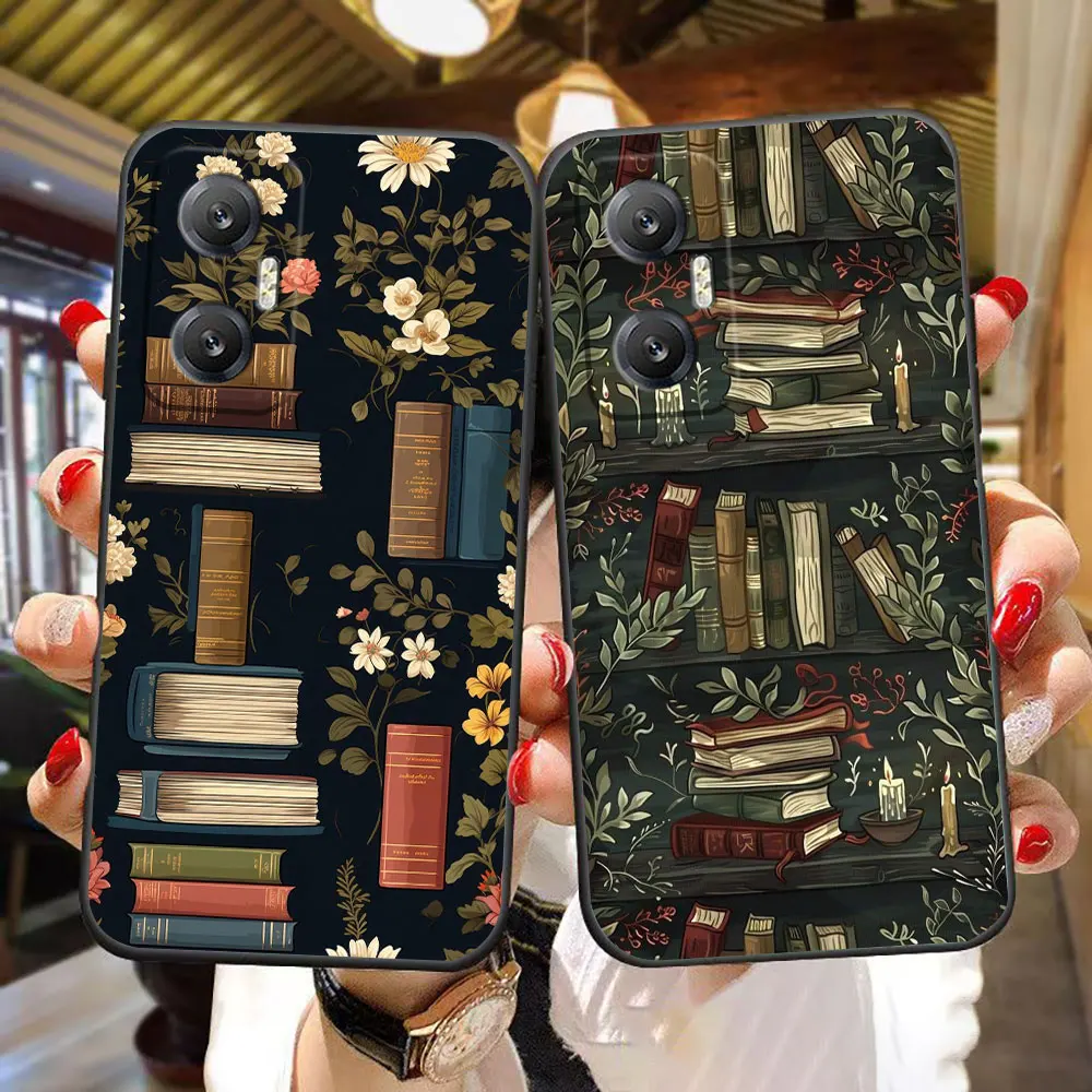 Shelf Book Creative Pattern Phone Case For Infinix HOT NOTE 30 30I 50 60 50X ZERO 40 50S GT 20 30 PRO PLUS TPU Case Shell Cover - zdjęcie 1