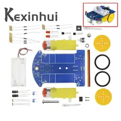 D2-1 DIY Kit Intelligent Tracking Line Smart Car Kit TT Motor Electronic DIY Kit Smart Patrol Automobile Parts DIY Electronic