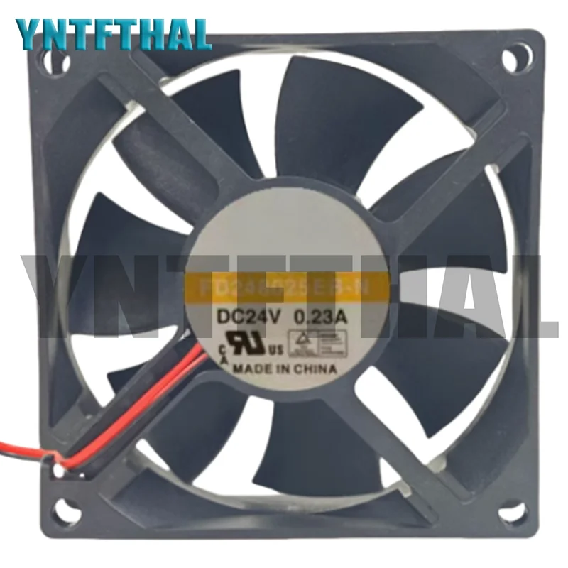 

New FD248025EB-N DC24V 0.23A 2-Wire Cooling Fan
