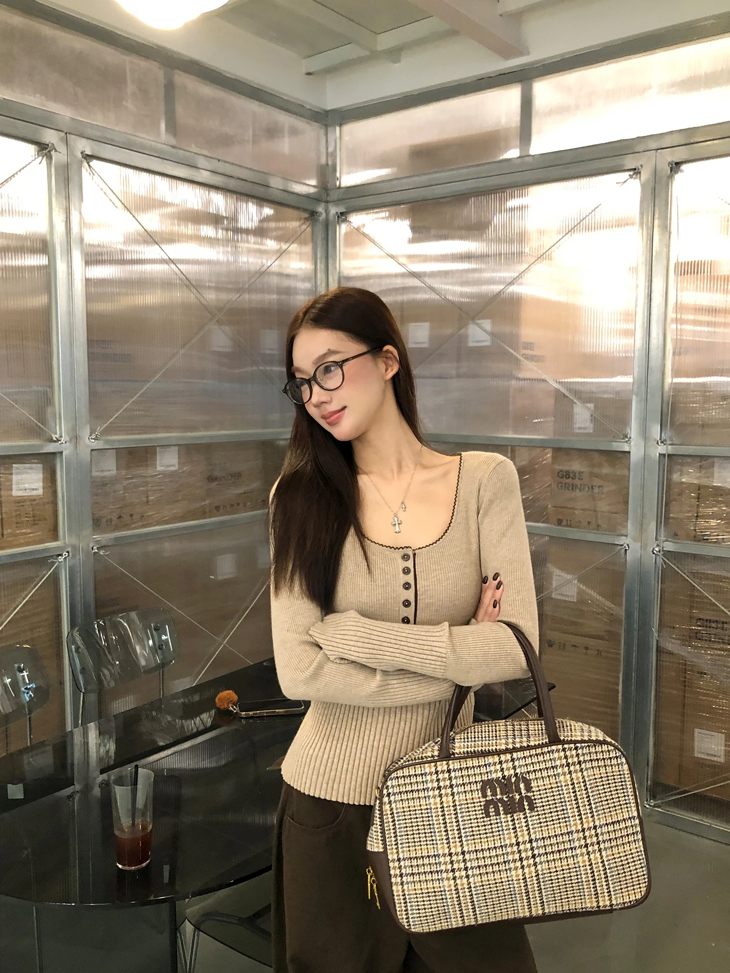 

Slim Fit Women's Knitwear Winter Inner Wear Outerwear Korean Sle Long Sve round Ne Sweater Comfortable Breathable Casual