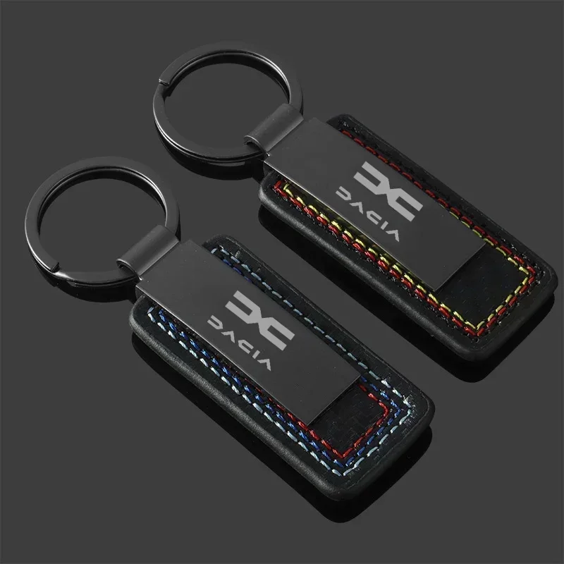 Alloy Car Keychain for Renault Dacia Duster Spring Logan Sandero Jogger Lodgy Bigster Dokker 2023 2024 Key Chain Rings Gifts